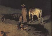 Frederic Remington In From the Night Herd (mk43) oil painting picture wholesale